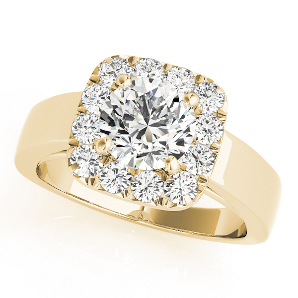 Round Halo Engagement Ring