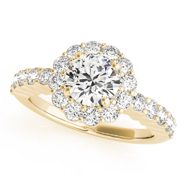 The Scarlett Halo Engagement Ring II, front view