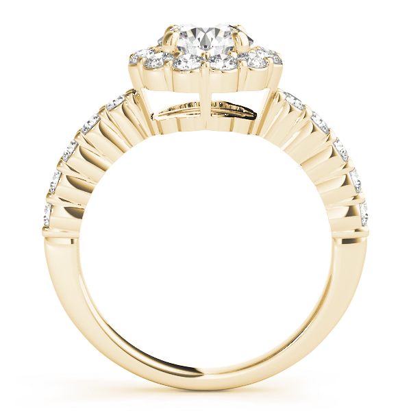 The Scarlett Halo Engagement Ring II, side view