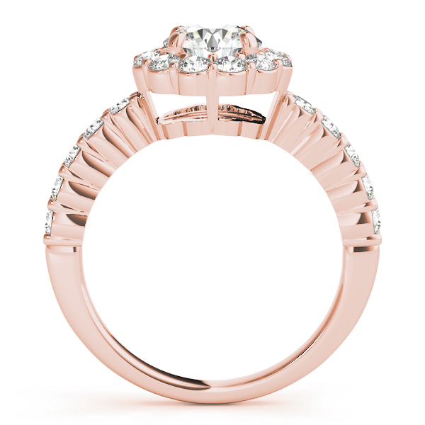 The Scarlett Halo Engagement Ring II, side view