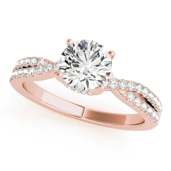 The Georgiana Hidden Halo Engagement Ring, front view