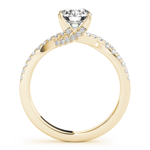 The Georgiana Hidden Halo Engagement Ring, side view