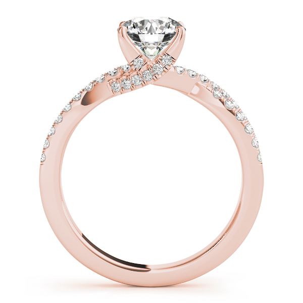 The Georgiana Hidden Halo Engagement Ring, side view