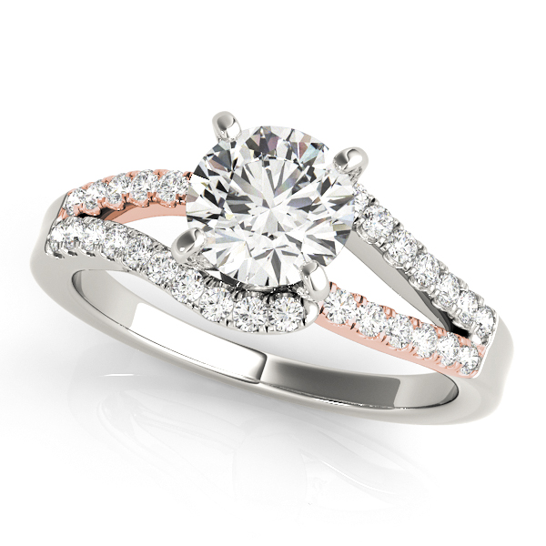 Bypass Split Shank Engagement Ring
