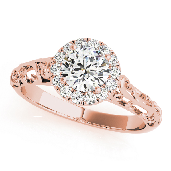 Vintage Filigree Halo Engagement Rings