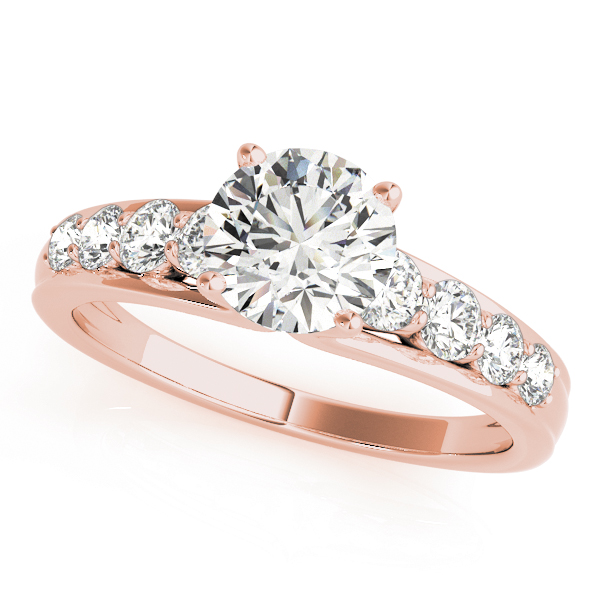 The Rebecca Single-Row Engagement Ring, front view