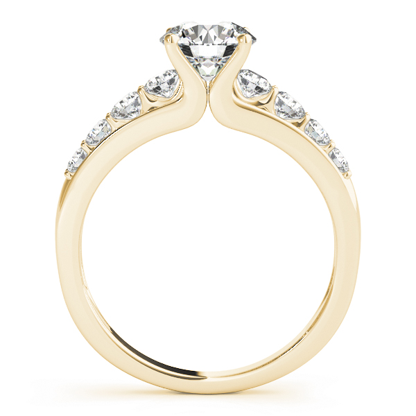 The Rebecca Single-Row Engagement Ring, side view