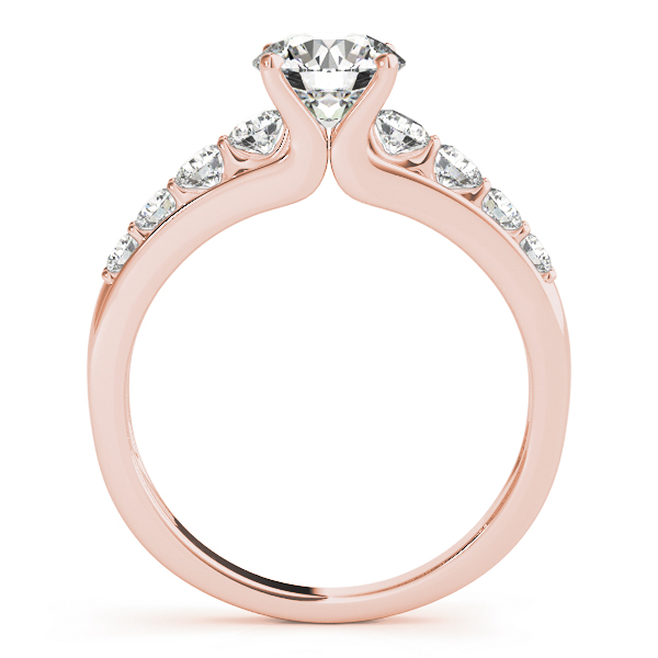 The Rebecca Single-Row Engagement Ring, side view
