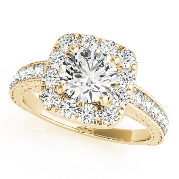 Vintage-Inspired Halo Engagement Ring