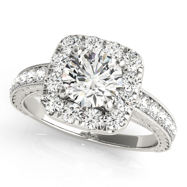 Vintage-Inspired Halo Engagement Ring