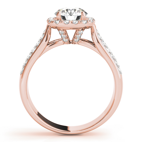 The Adelaide Halo Engagement Ring II, side view