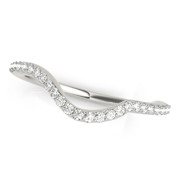 Single Row Curved Wedding Band