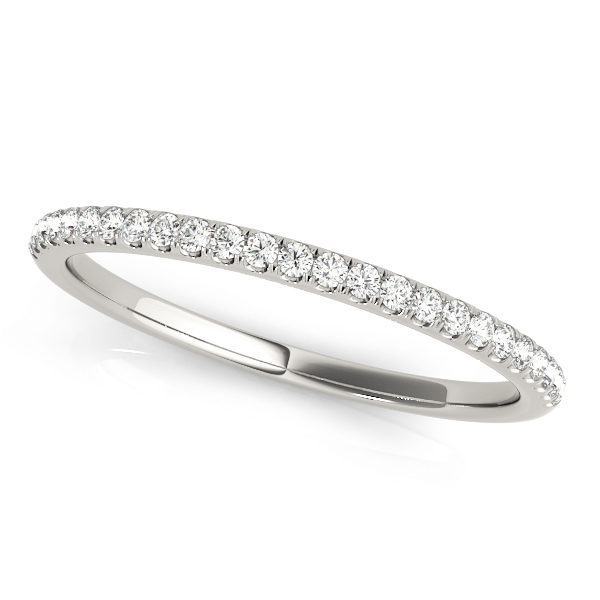 Single Row Split Prong Wedding Band
