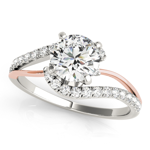 Bypass Split Shank Engagement Ring
