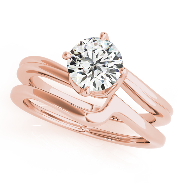 The Rachel Solitaire Engagement Ring, set view