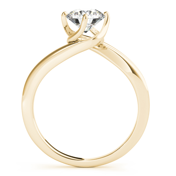 The Rachel Solitaire Engagement Ring, side view