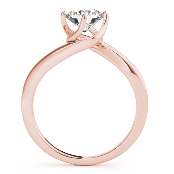 The Rachel Solitaire Engagement Ring, side view