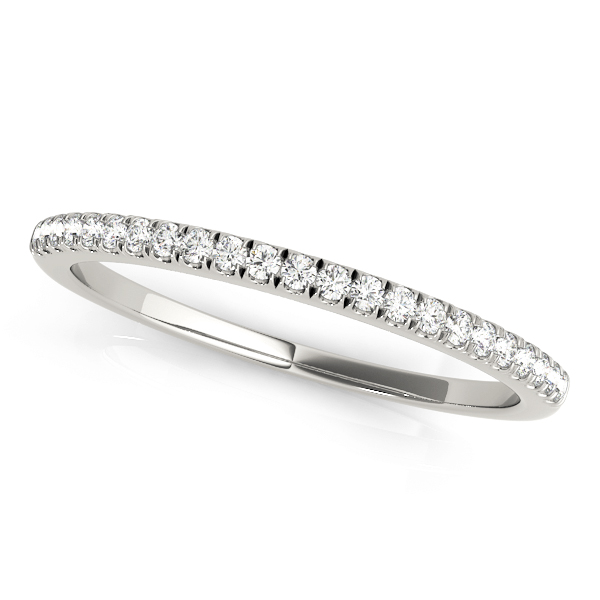 Straight Split Prong Wedding Band