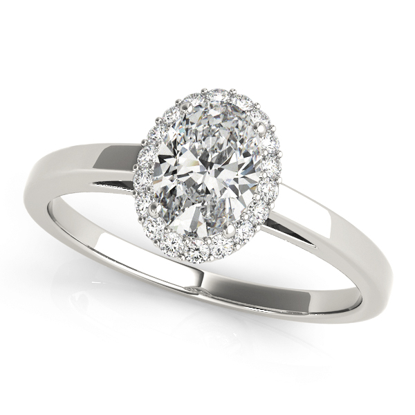 Oval Halo Engagement Ring
