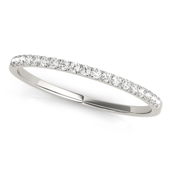 Straight Split Prong Wedding Band