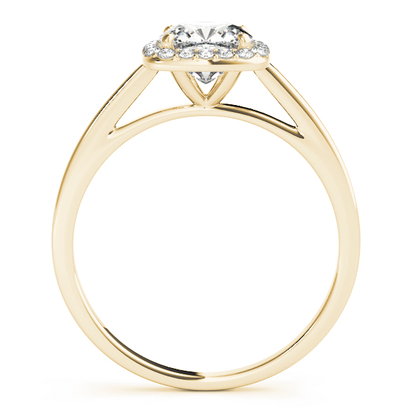 The Josephine Halo Engagement Ring, side view