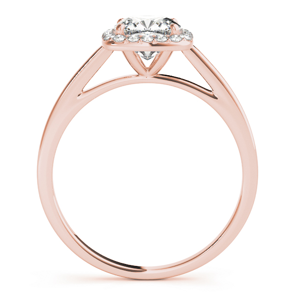 The Josephine Halo Engagement Ring, side view