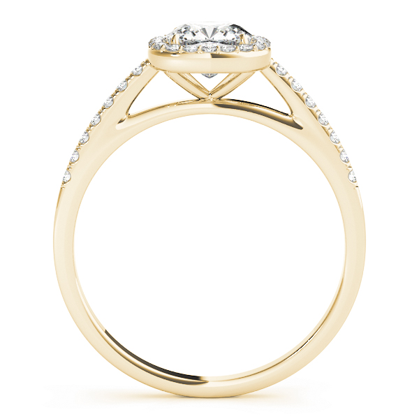 The Juliette Halo Engagement Ring, side view