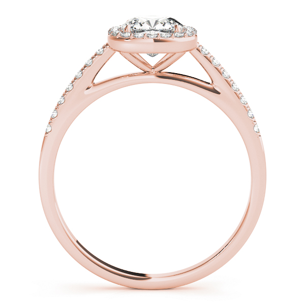 The Juliette Halo Engagement Ring, side view