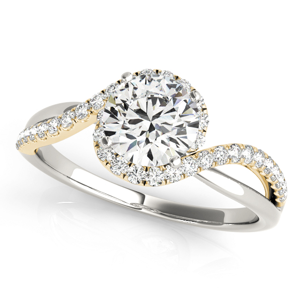 Bypass Split Shank Engagement Ring