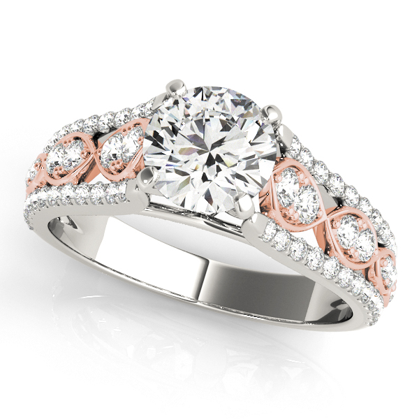 Multirow Infinity Engagement Rings