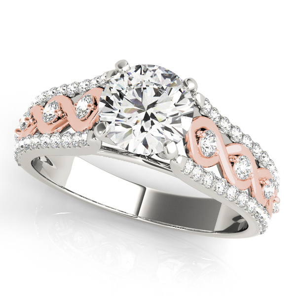 Multirow Infinity Engagement Rings