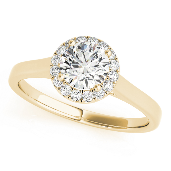 The Ramona Halo Engagement Ring, front view