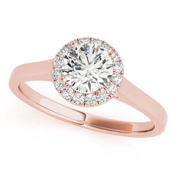 Round Halo Engagement Ring