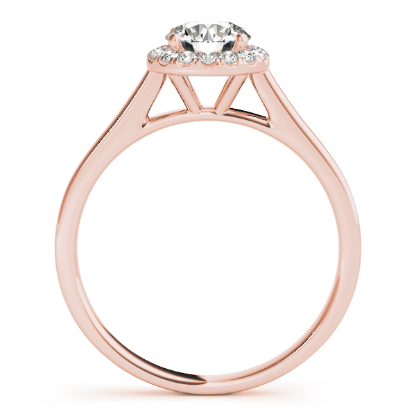 The Ramona Halo Engagement Ring, side view
