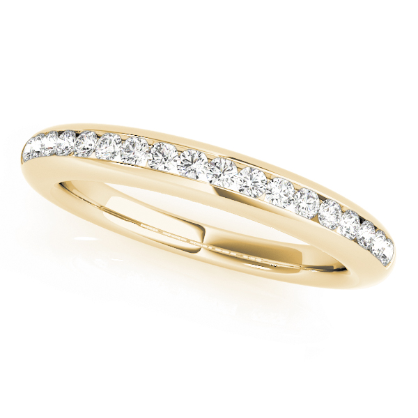 Channel Set Wedding Band