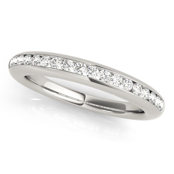 Channel Set Wedding Band