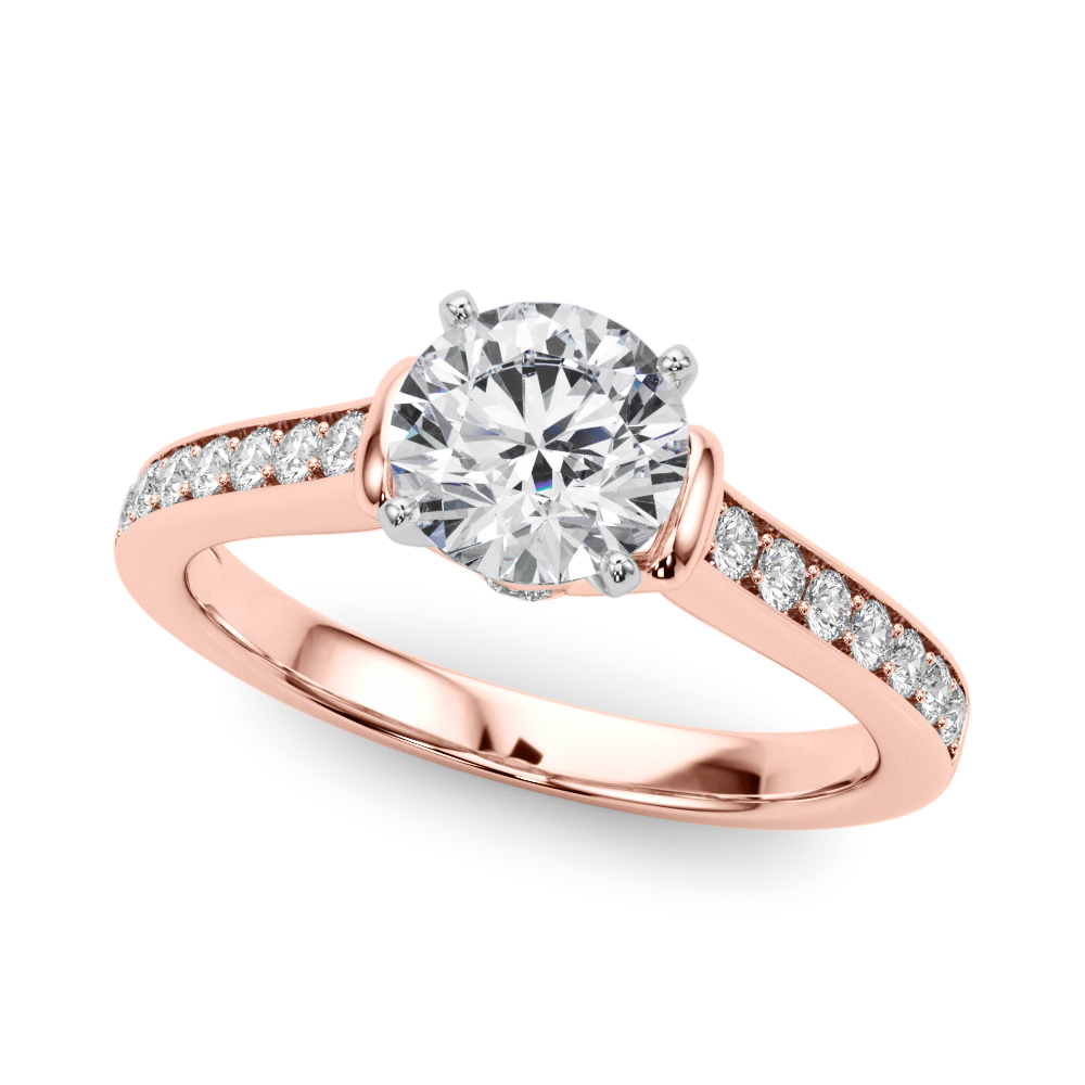 Prong In Channel Engagement Rings