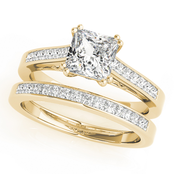 The Felicity Channel-Set Engagement Ring, set view