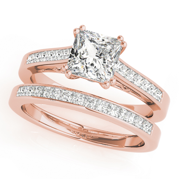 The Felicity Channel-Set Engagement Ring, set view