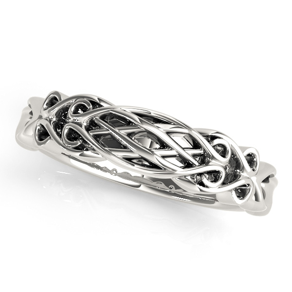 Vintage Filigree Wedding Band