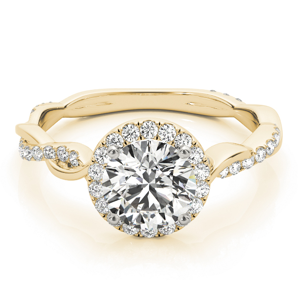 The Natalia Halo Engagement Ring, set view
