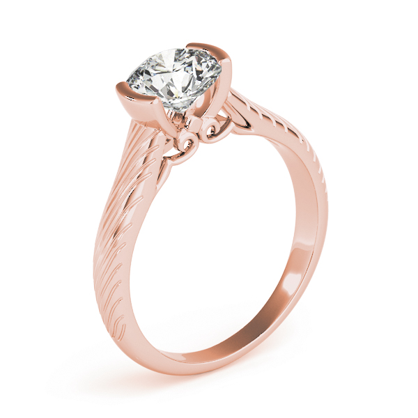 The Winifred Solitaire Engagement Ring, angled view