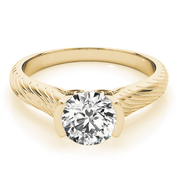 The Winifred Solitaire Engagement Ring, set view