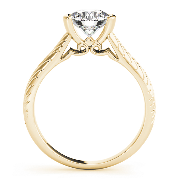 The Winifred Solitaire Engagement Ring, side view