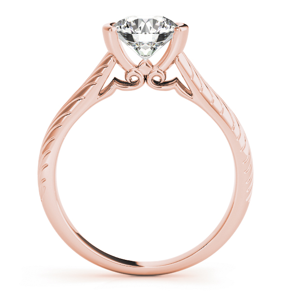 The Winifred Solitaire Engagement Ring, side view