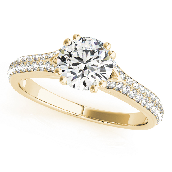 The Lucille Multi-Row Engagement Ring, front view