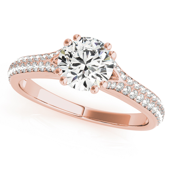 The Lucille Multi-Row Engagement Ring, front view