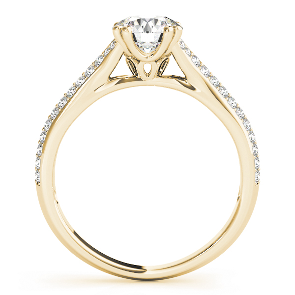 The Lucille Multi-Row Engagement Ring, side view