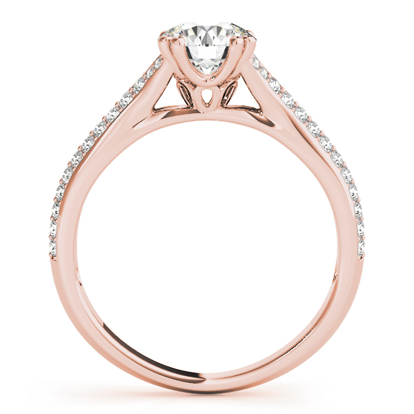 The Lucille Multi-Row Engagement Ring, side view