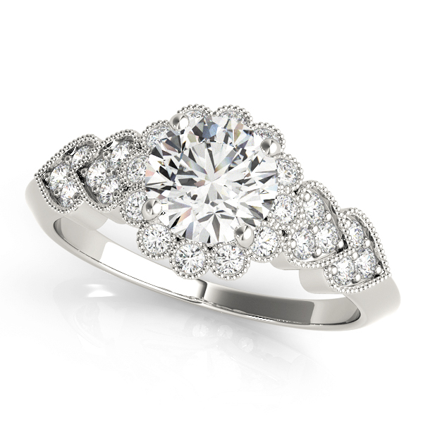 Vintage Milgrain Engagement Ring
